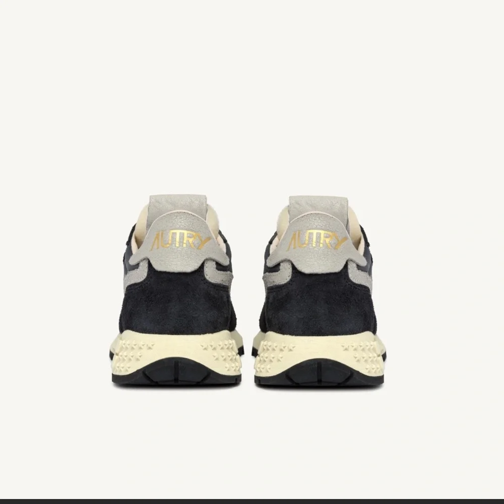 Retro Runner Women's Sneakers in Black and Cream